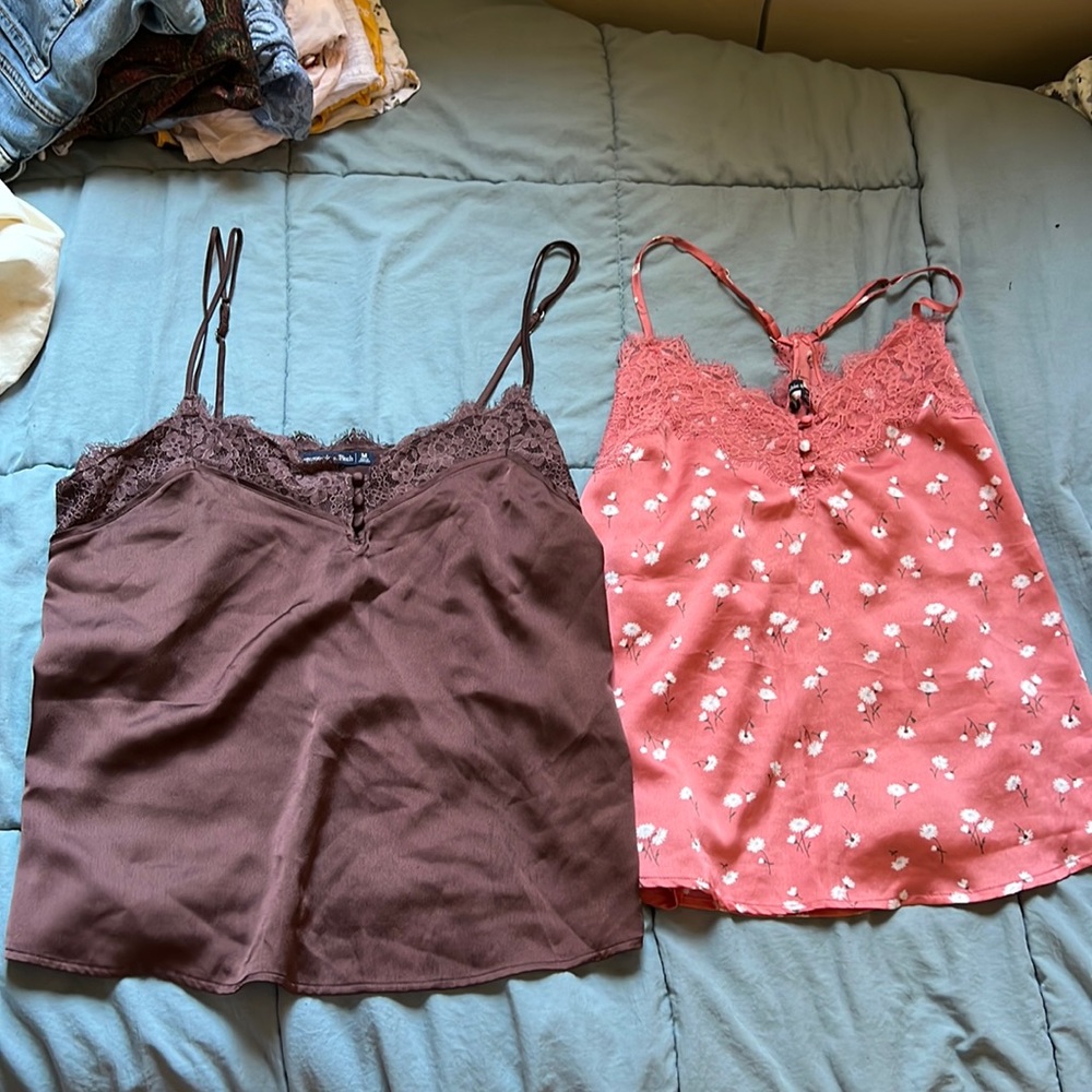 Abercrombie and fitch lace cami top bundle